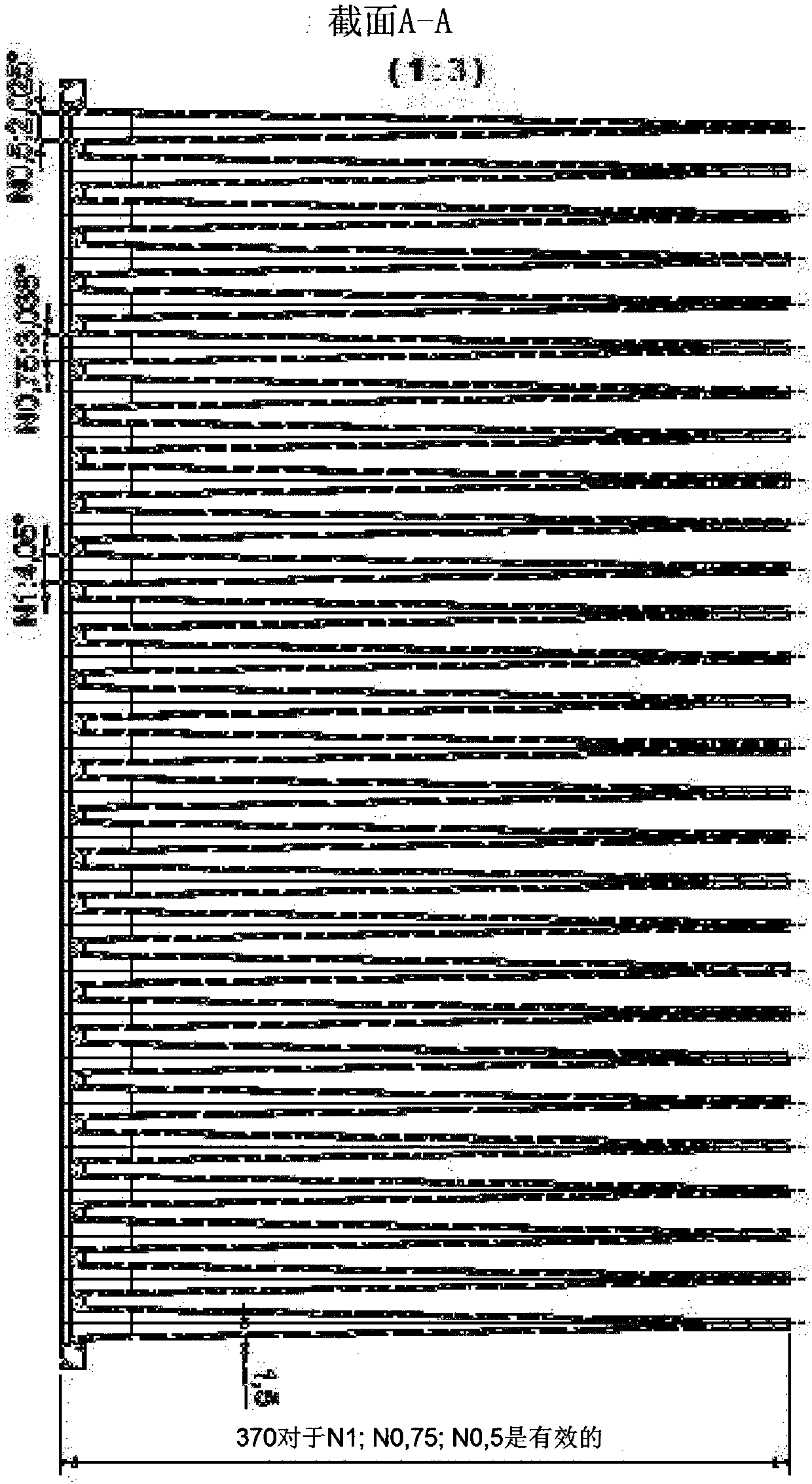 Method for the homogeneous non-contact cooling of hot, non-endless surfaces and device therefor