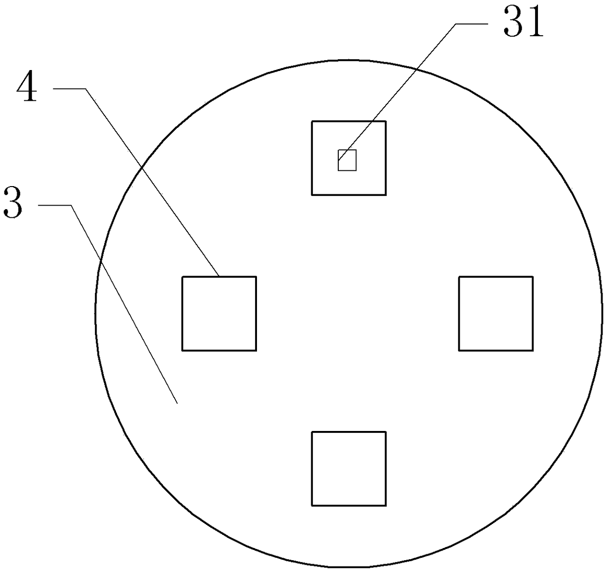 Device for detecting gas particles