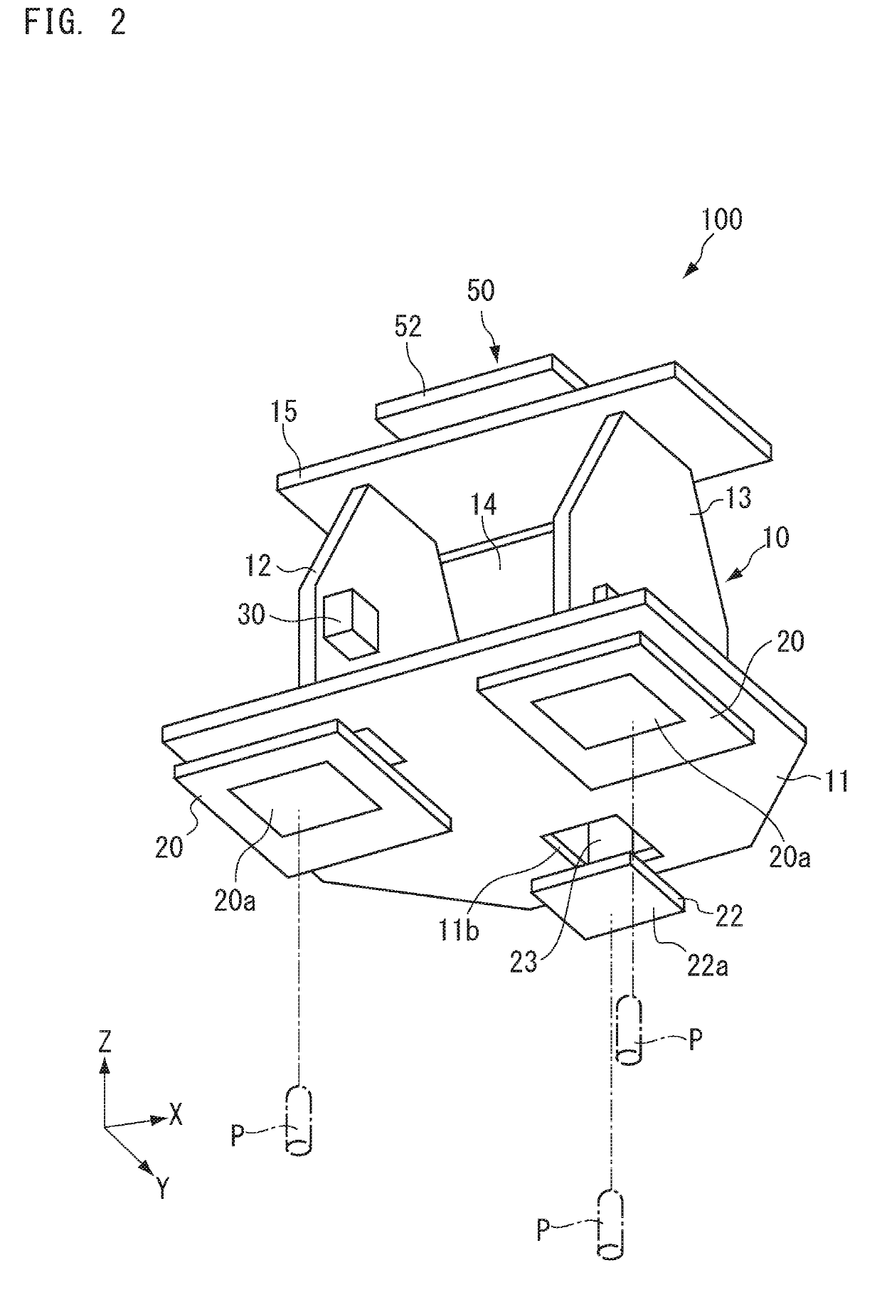 Teaching apparatus, transport system, and method for measuring positioning pins