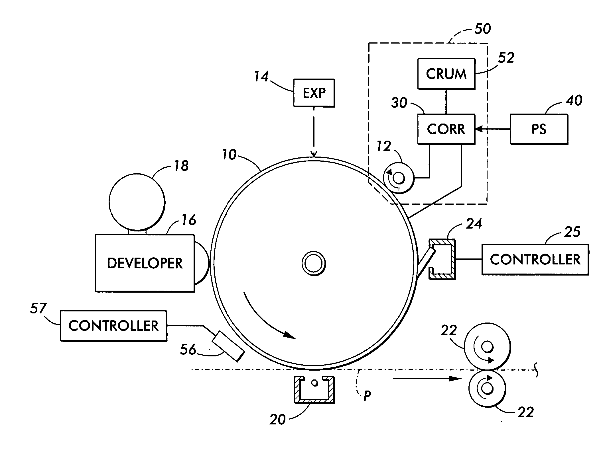 System and method for extending the life of a charge receptor in a xerographic printer