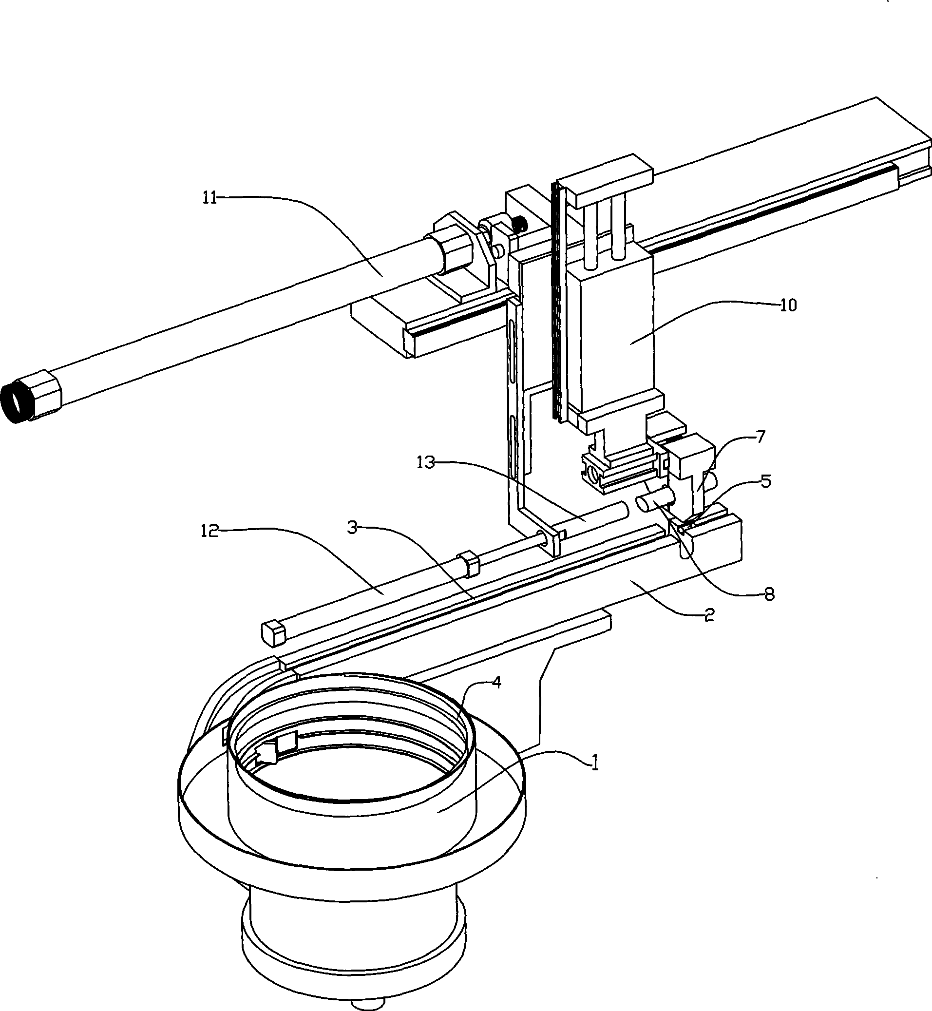 Automatic conveying apparatus for parts