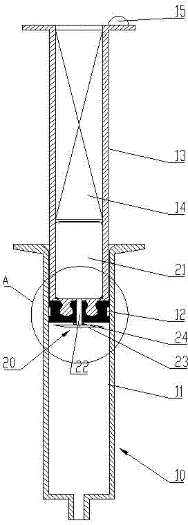 Homogenate breaking and injecting device
