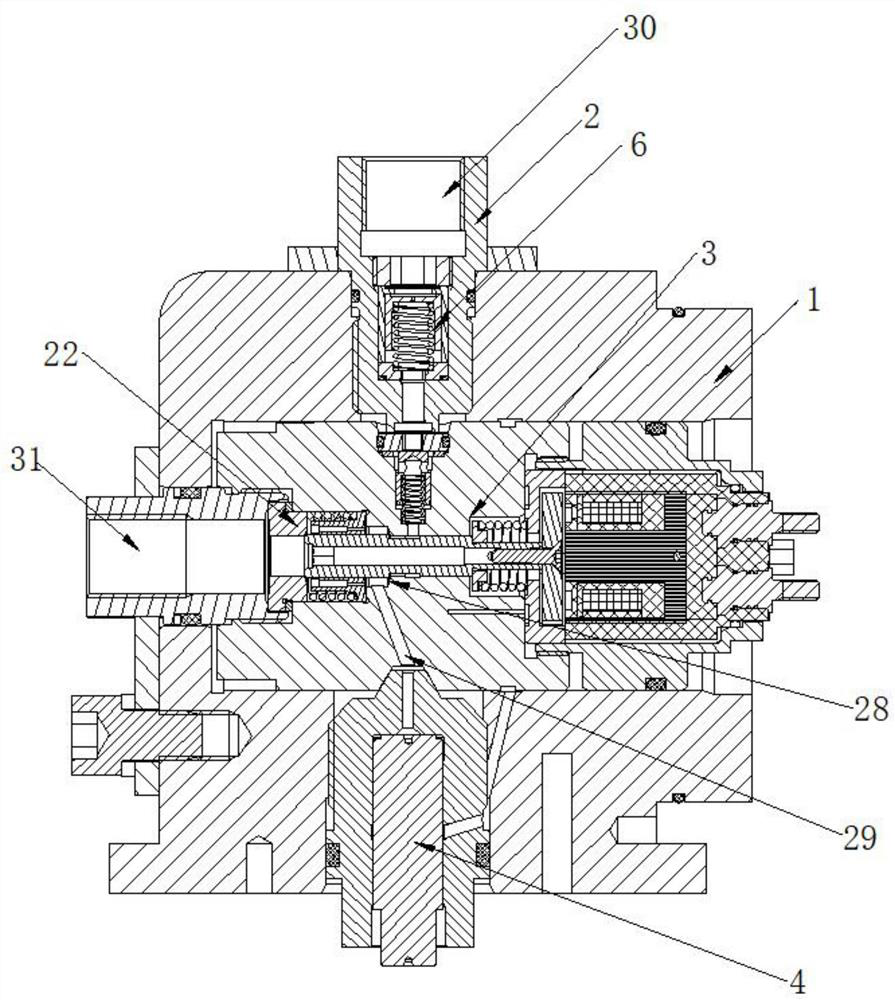 Driving double-buffering execution device for stepless air volume adjusting air valve of compressor