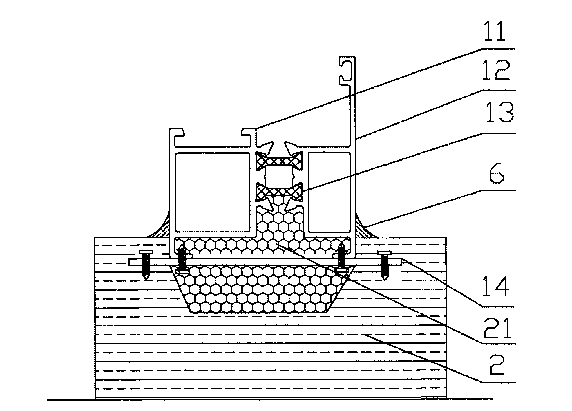 Waterproof window frame and mounting method thereof