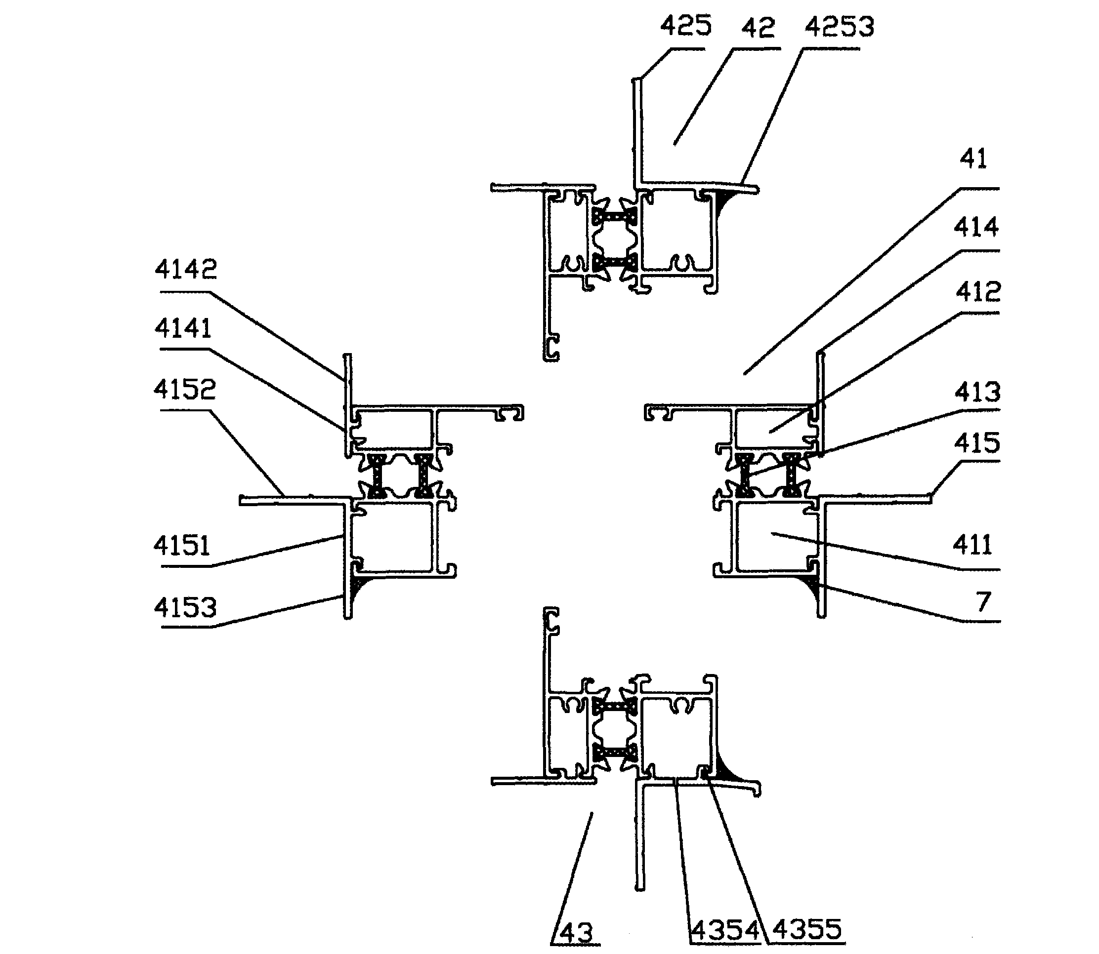 Waterproof window frame and mounting method thereof