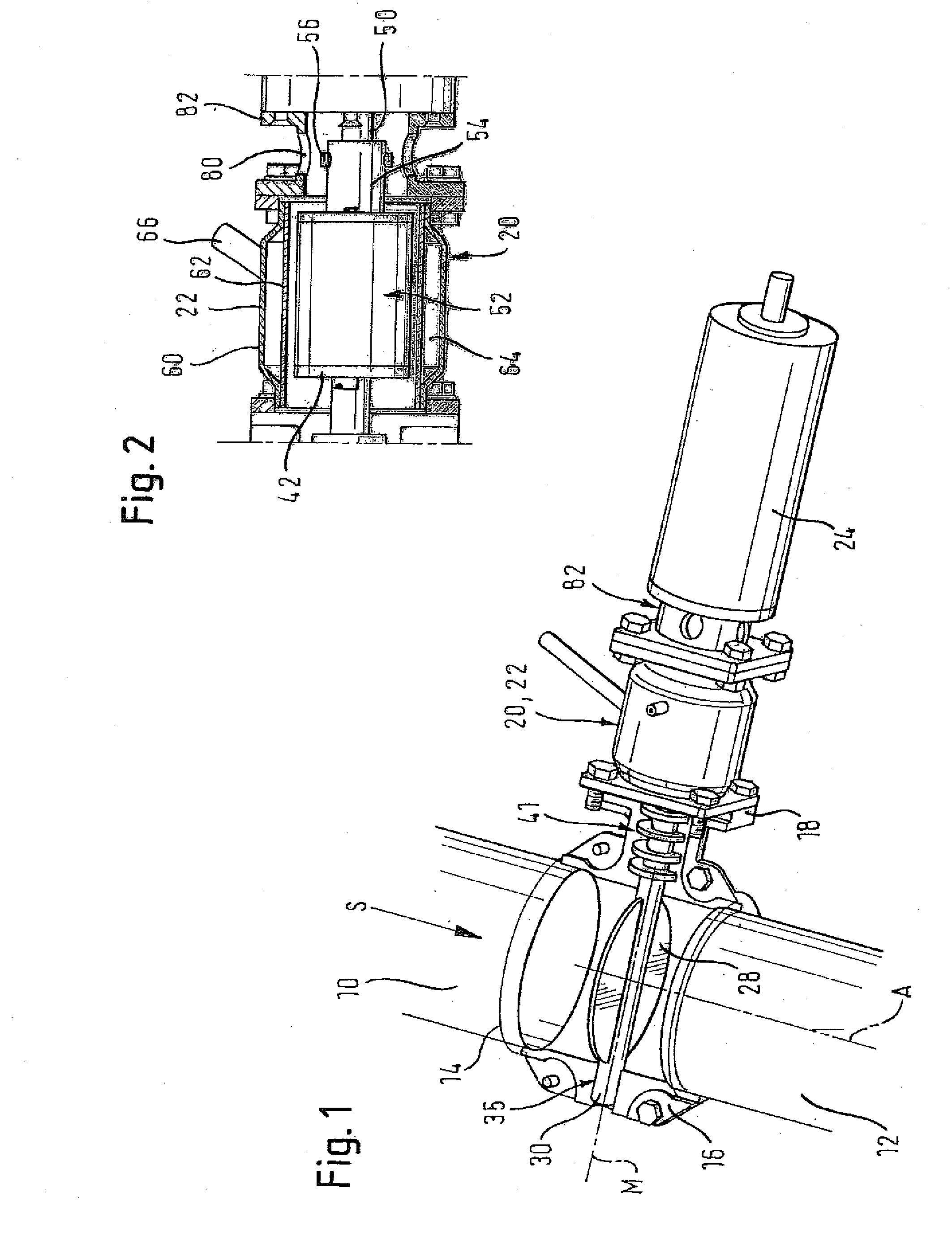 Device for influencing an exhaust gas flow