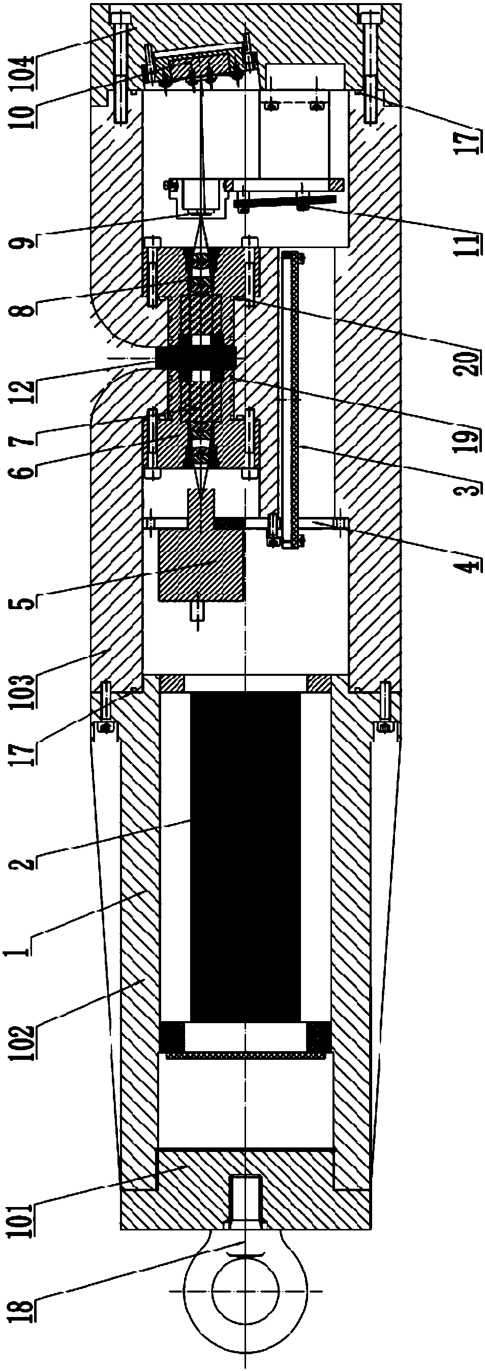 Full-ocean-depth high-strength pressure-resistant spectral analyzer based on underwater detection