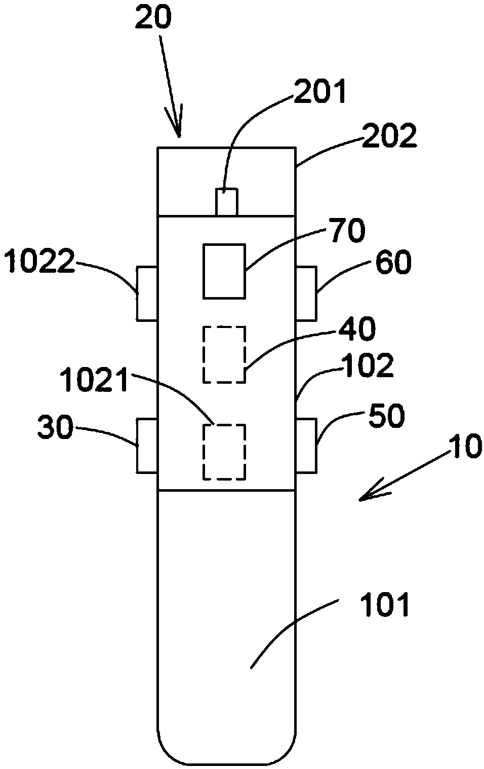 Infrared forehead temperature measurement device