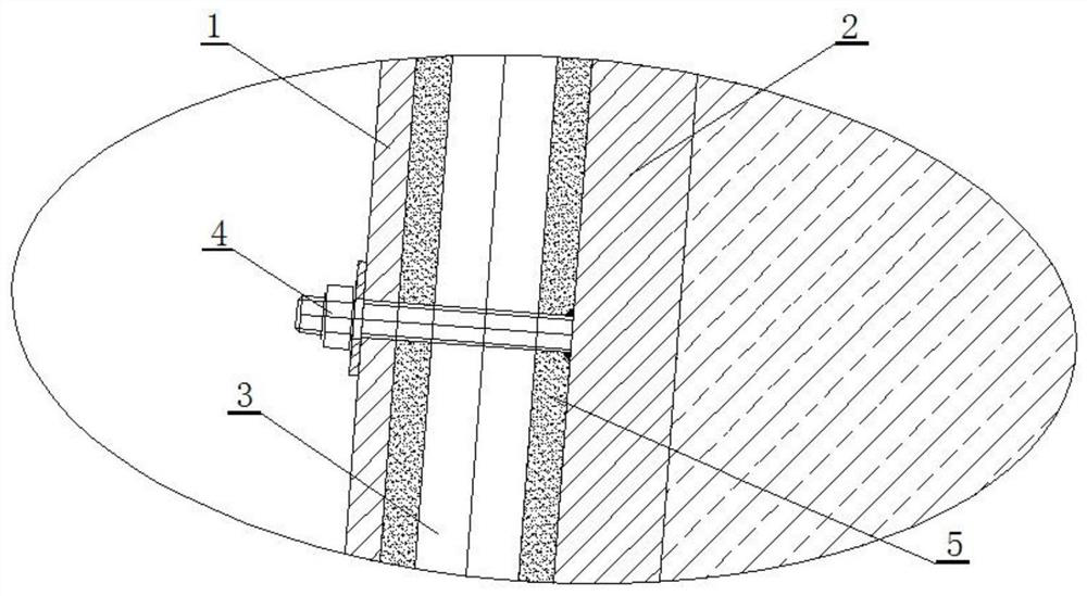 Novel hearth cooling structure and mounting method thereof