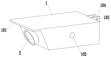 A high-definition aerial photography optical lens and bracket