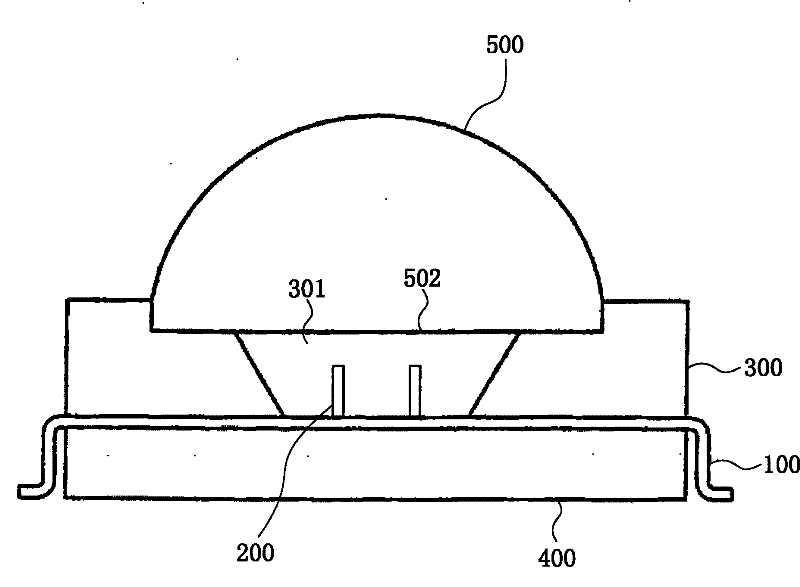 Light-emitting diode module which is used for improving radiating efficiency and is provided with upright chip