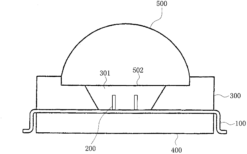 Light-emitting diode module which is used for improving radiating efficiency and is provided with upright chip