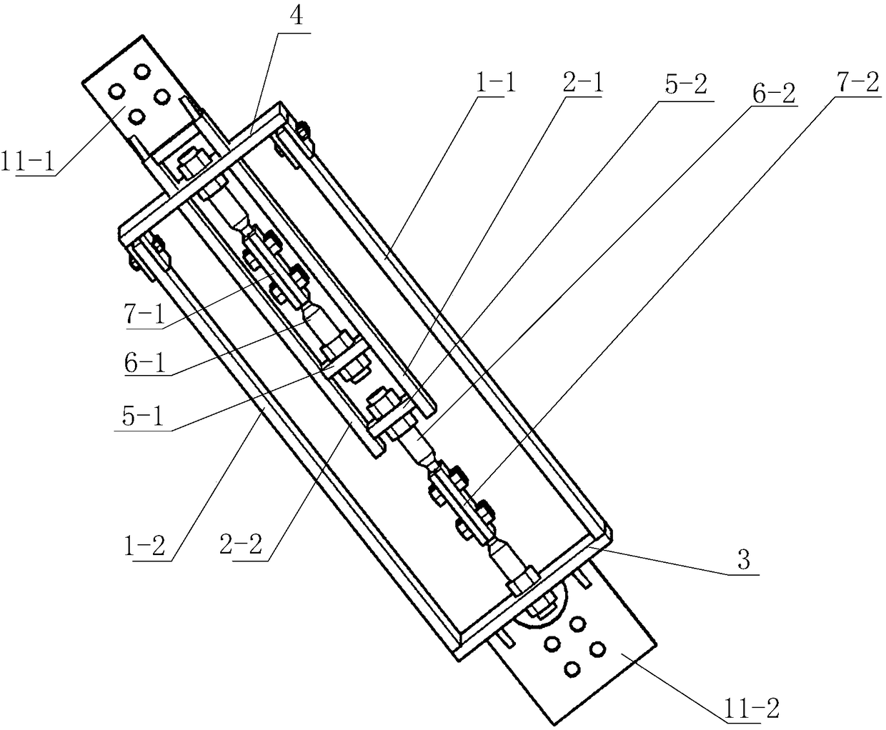 Buckling-restrained shape memory alloy rod based self-reset damper