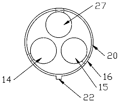 Multifunctional wound measuring rod with clear visual field