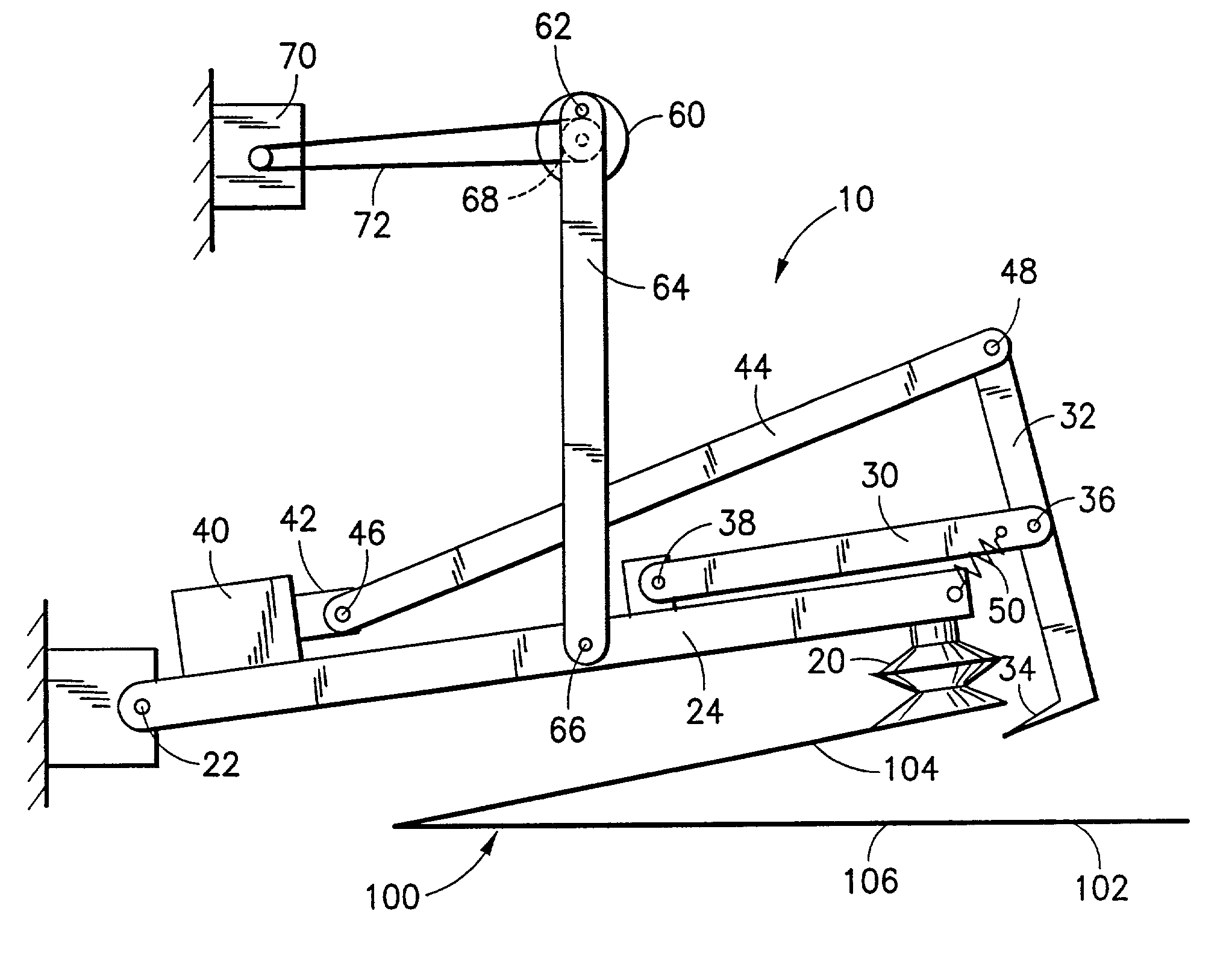 Method and device for maintaining the opening position of an envelope