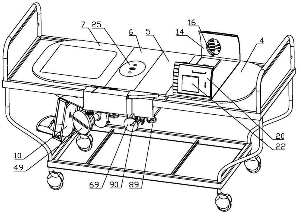 Consciousness awakening and limb exercising equipment for brain trauma consciousness disorder patient