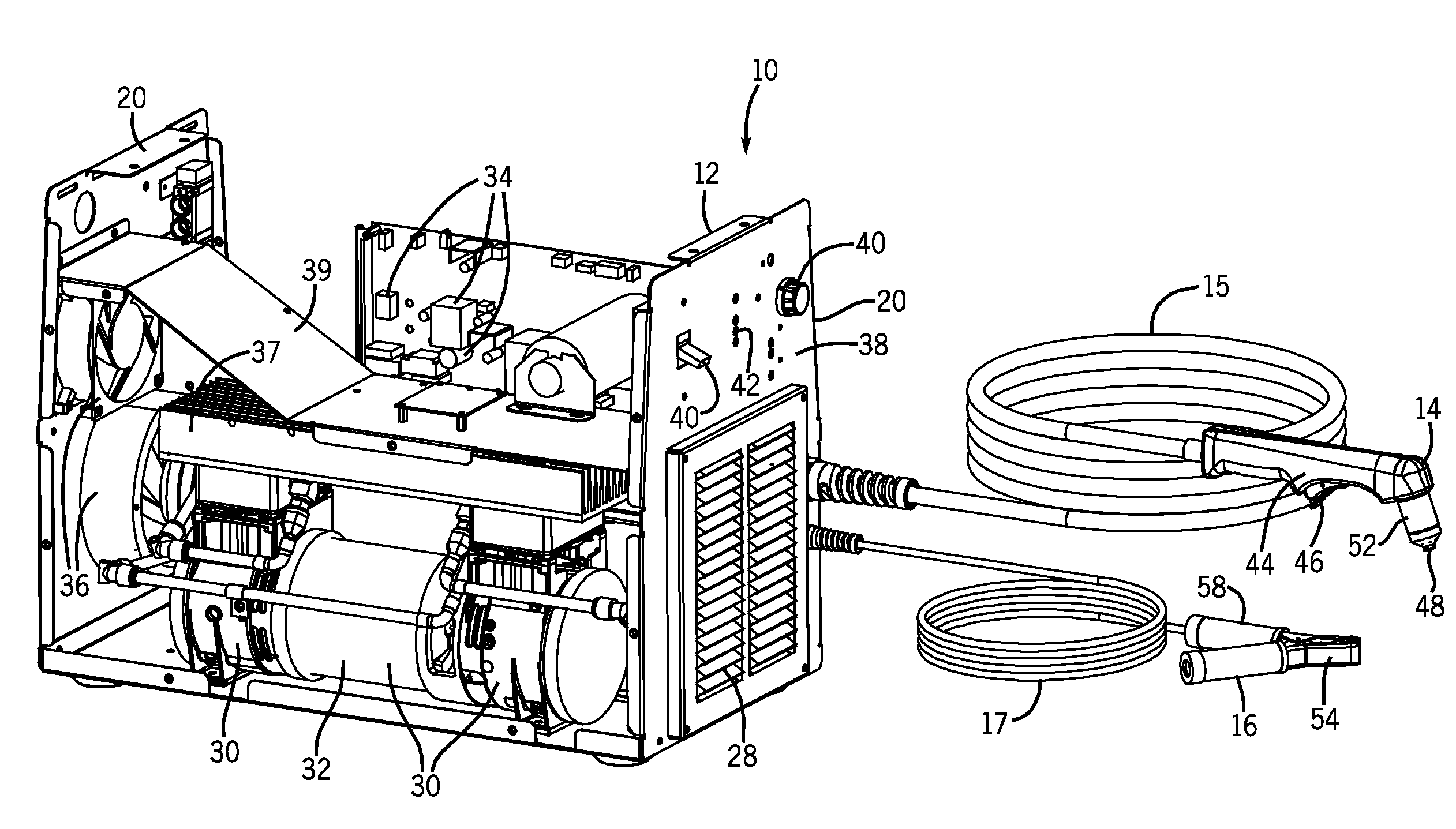 Multi-Stage Compressor in a Plasma Cutter