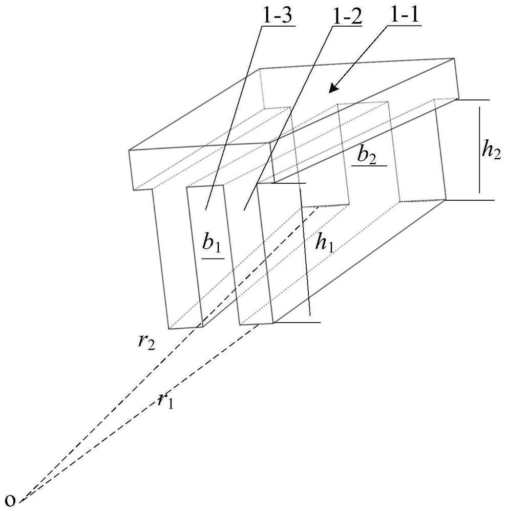 Permanent magnet arc-shaped motor with wedge-shaped tooth variable cross-section winding