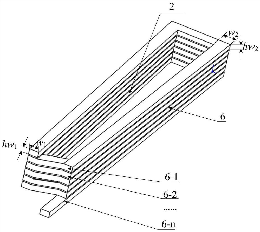 Permanent magnet arc-shaped motor with wedge-shaped tooth variable cross-section winding