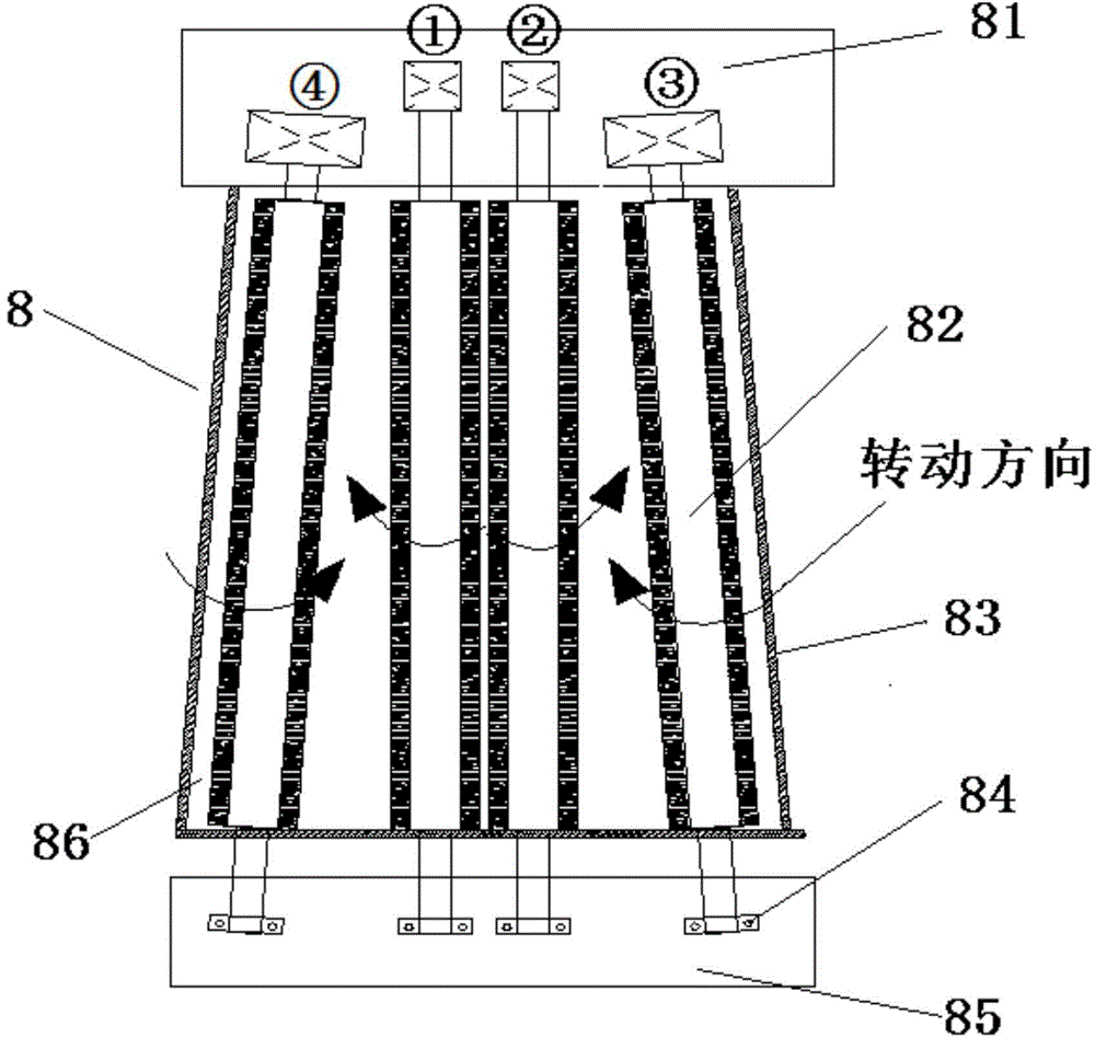 Extruded asphalt pavement milling material crushing and screening device