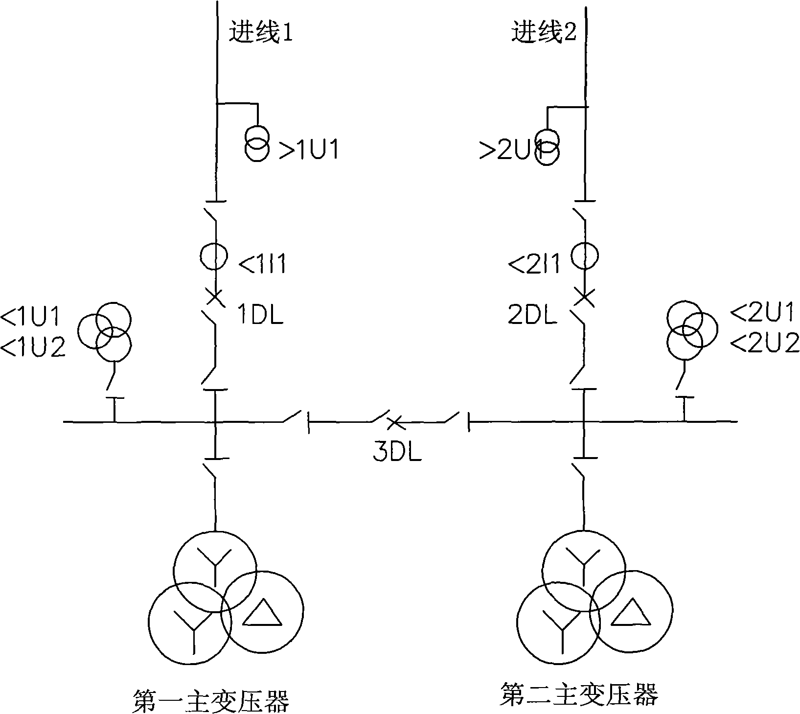 Method for controlling automatic operation of standby power by microcomputer of inner bridge and single bus connection