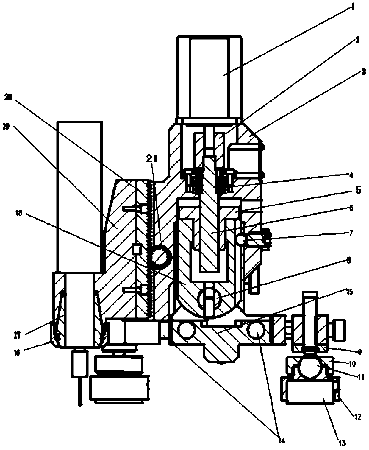 A horizontally stable automatic stress measurement drilling machine and its working method