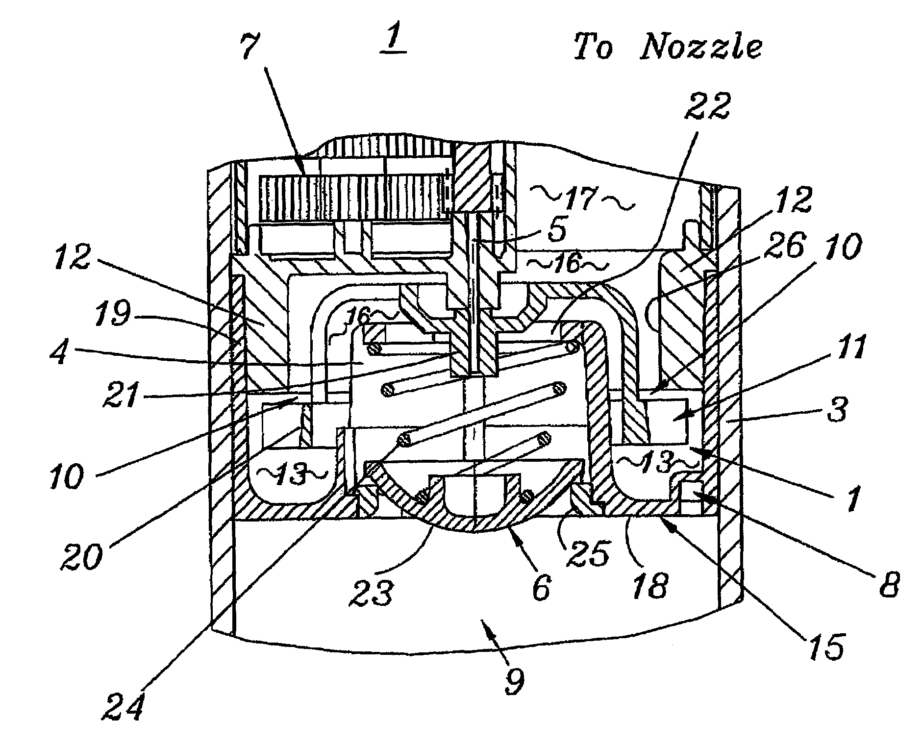 Speed limiting turbine for rotary driven sprinkler