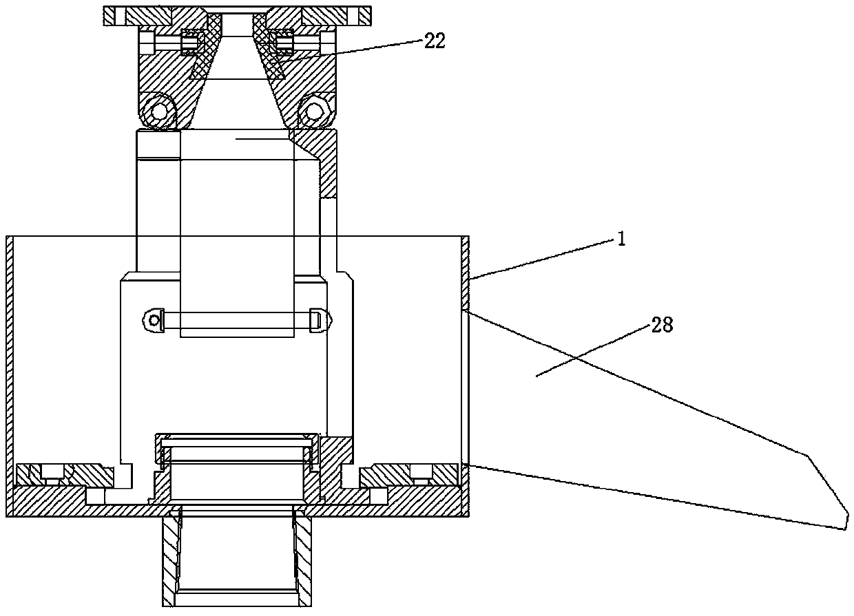 Descaling wax-removing device for oil field equipment