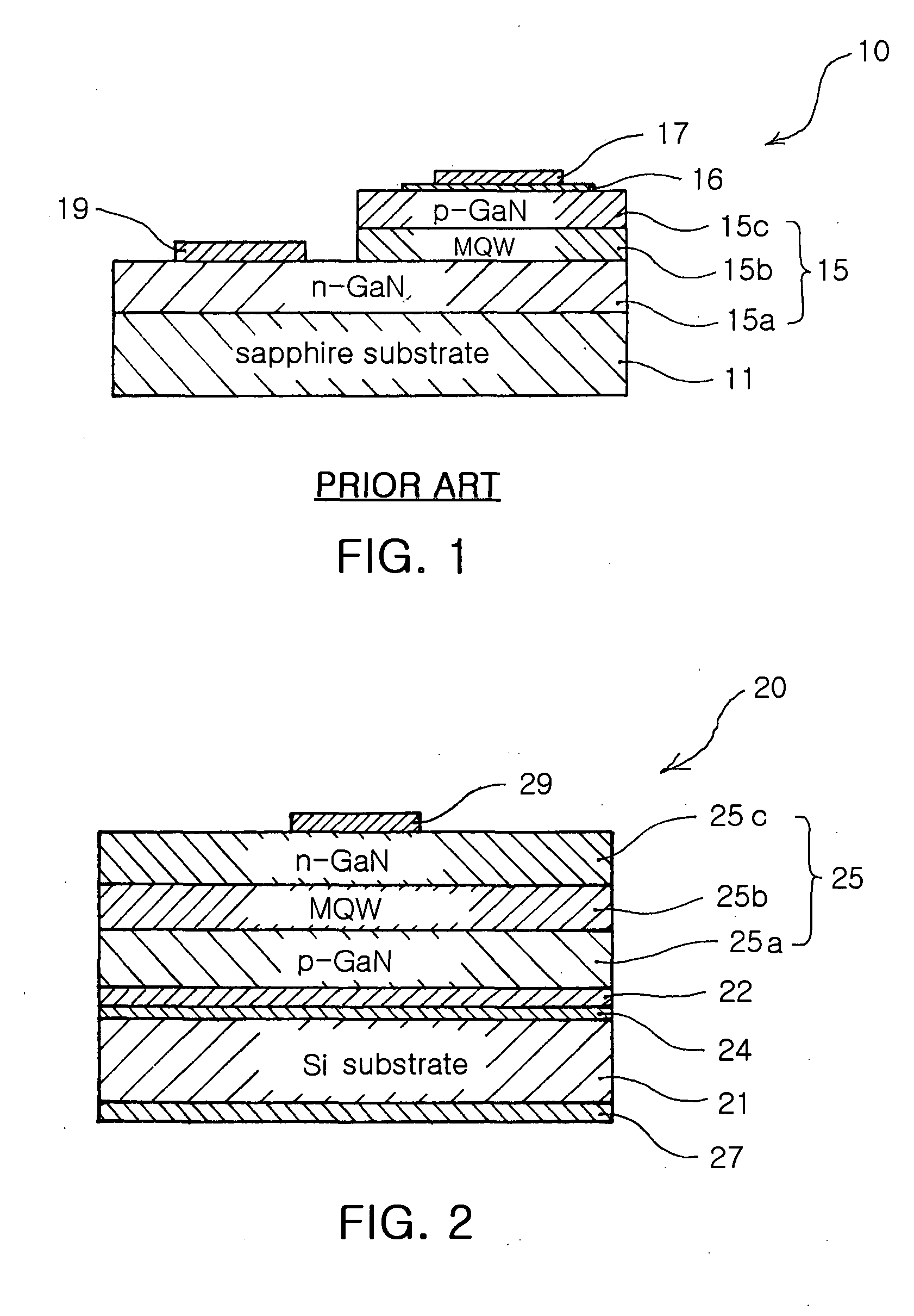 Vertical GaN light emitting diode and method for manufacturing the same