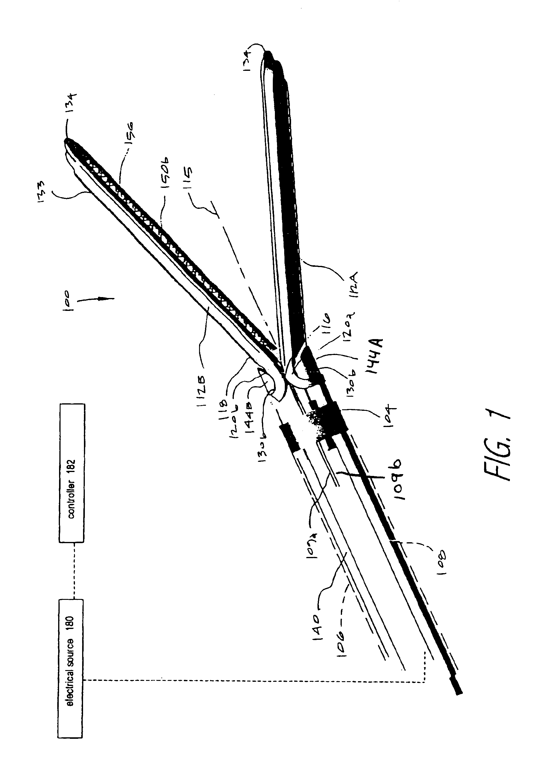 Jaw structure for electrosurgical instrument