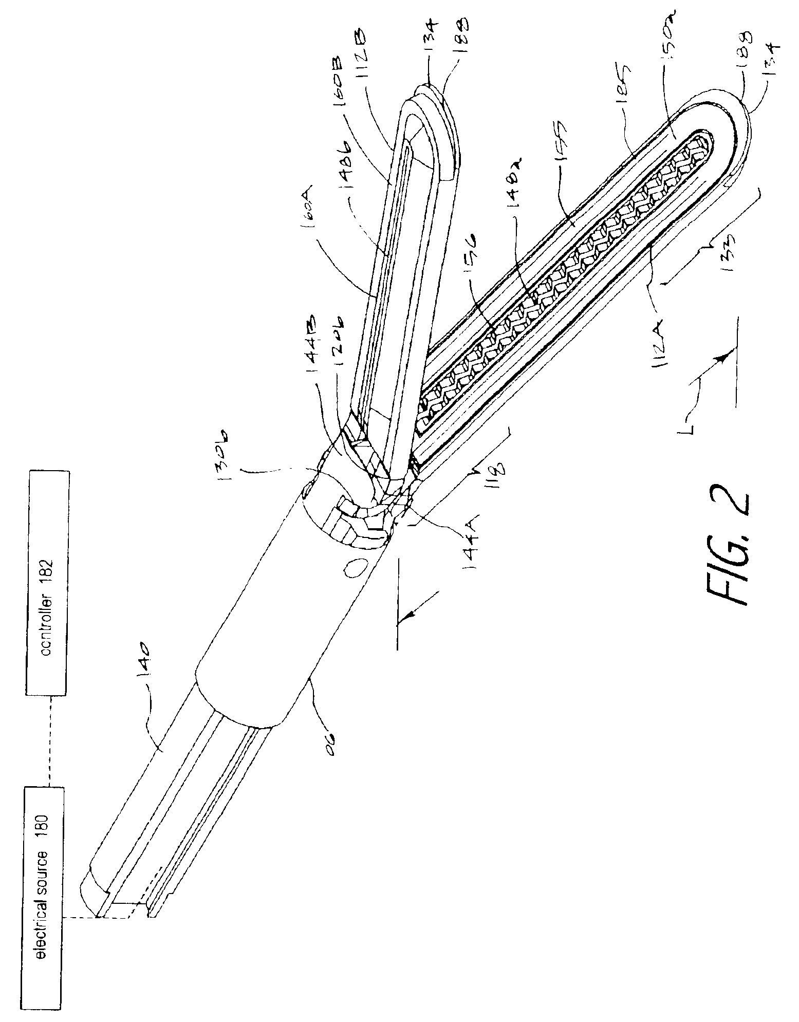 Jaw structure for electrosurgical instrument
