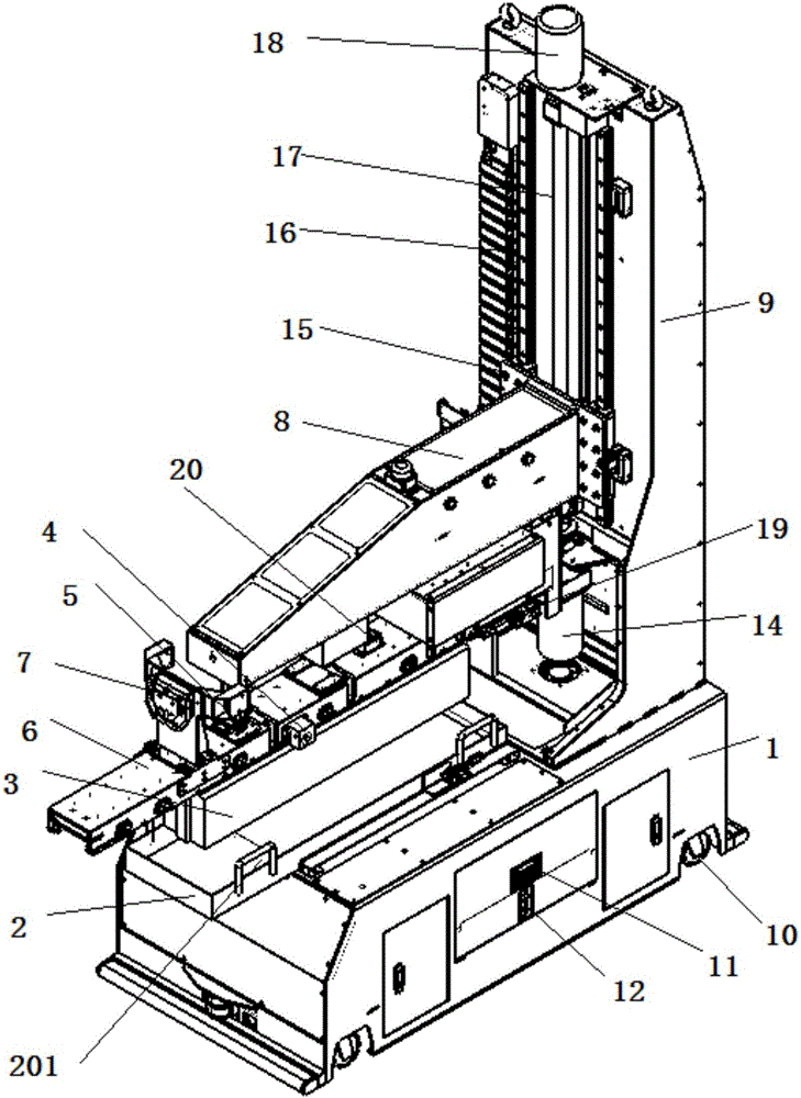 Rotating mechanism for loading and unloading silicon rods