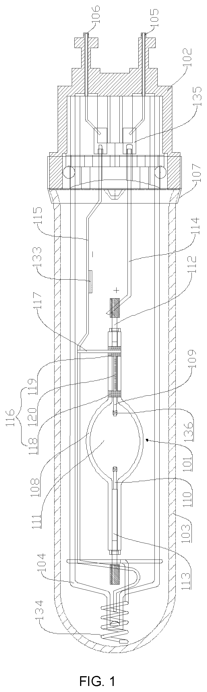 Metal halide lamp and manufacturing method thereof