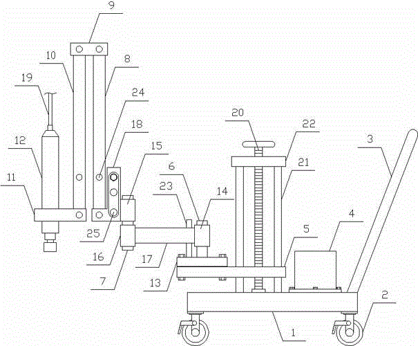 Pneumatic nut detachment and installation device