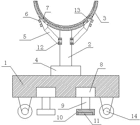 Rebar positioning device for civil engineering