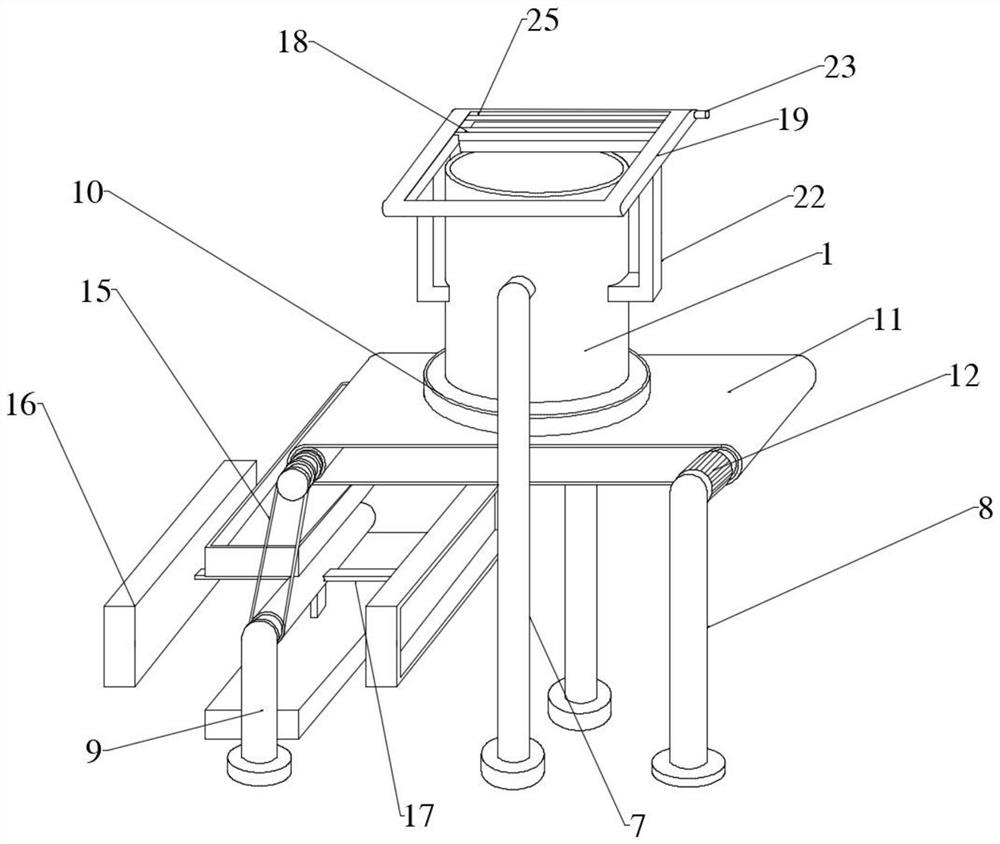 Automatic screening device for rice processing