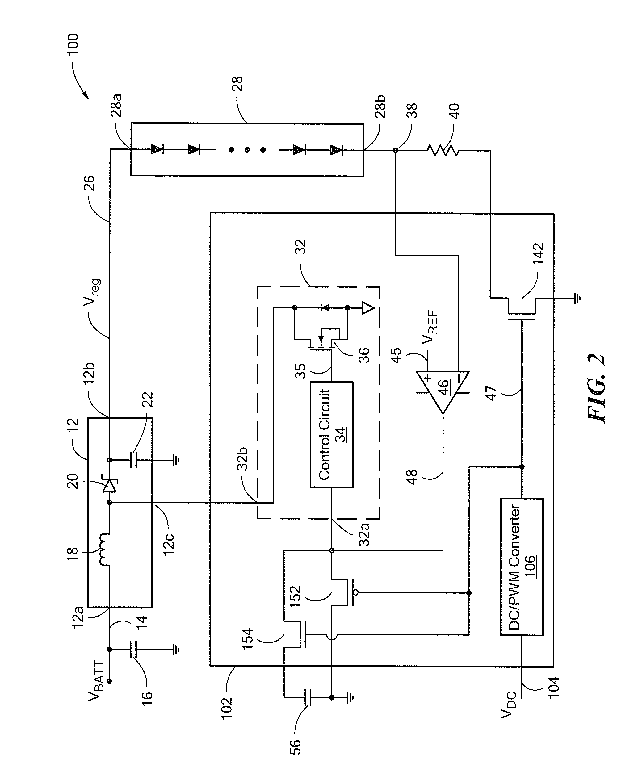 Electronic circuits and methods for driving a diode load