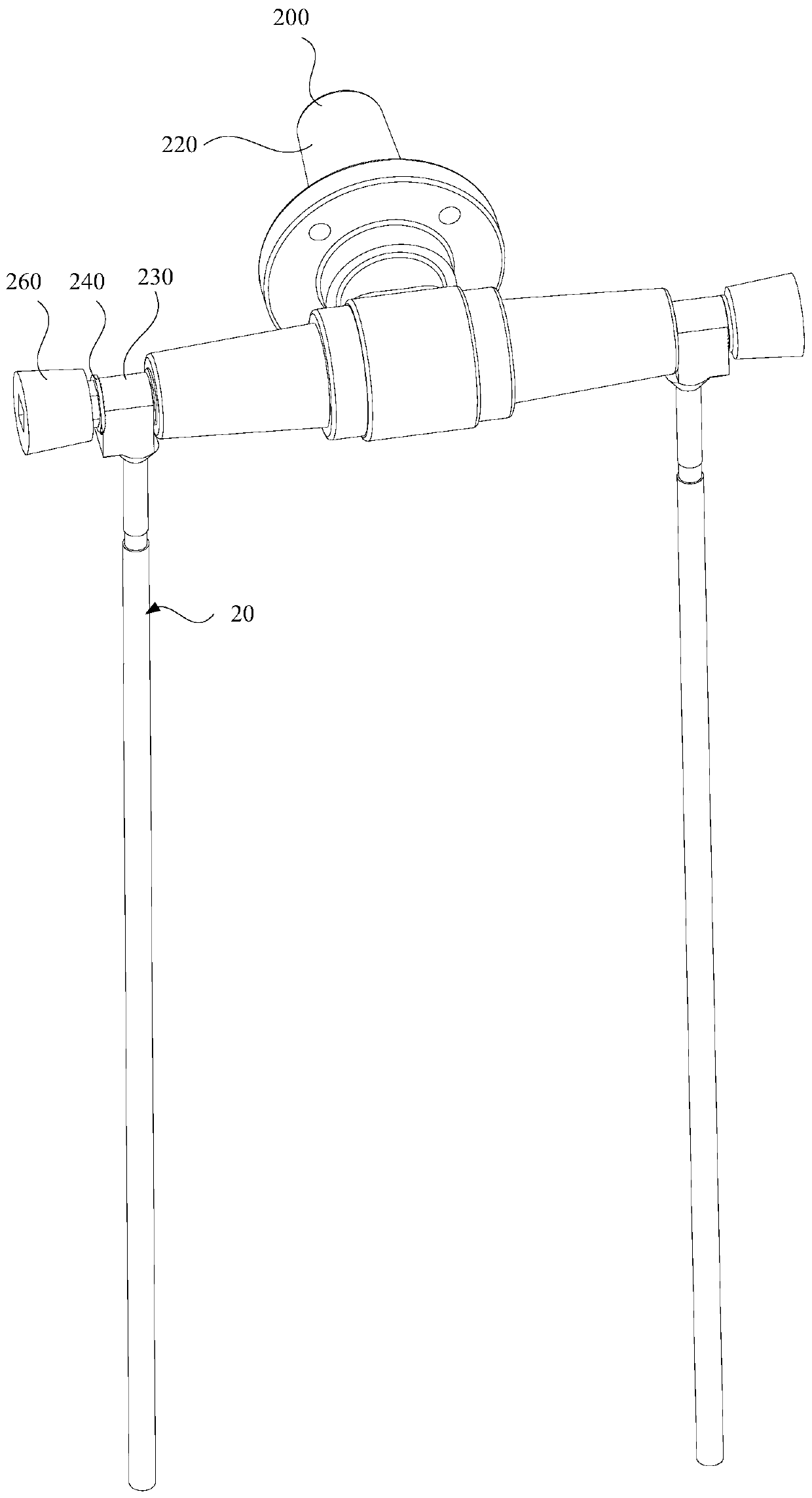 Connecting bolt, cable connector and high-voltage switch cabinet