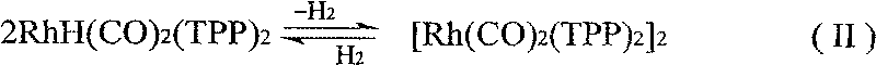 Method for producing 3-(triphenylphosphine )-carbonyl hydrogenation Rh