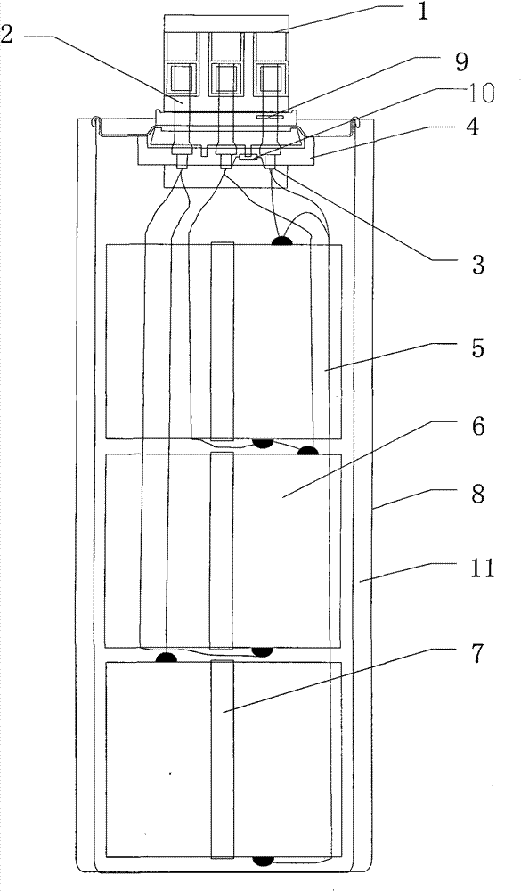 Self-healing low-voltage reactive power compensation capacitor