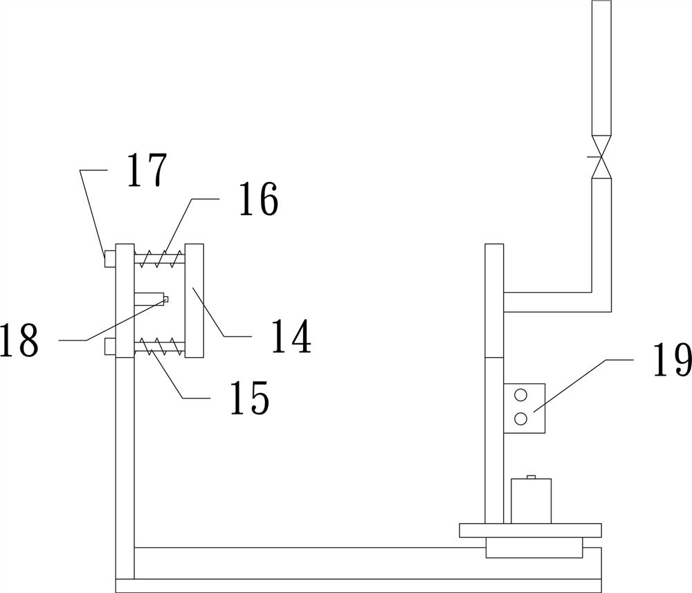 Adjustable air filter element cleaning device and cleaning method