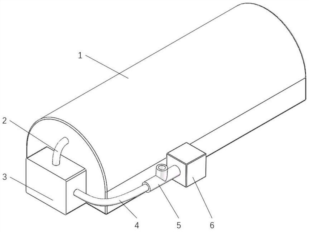 Negative pressure isolation cabin laser disinfection device