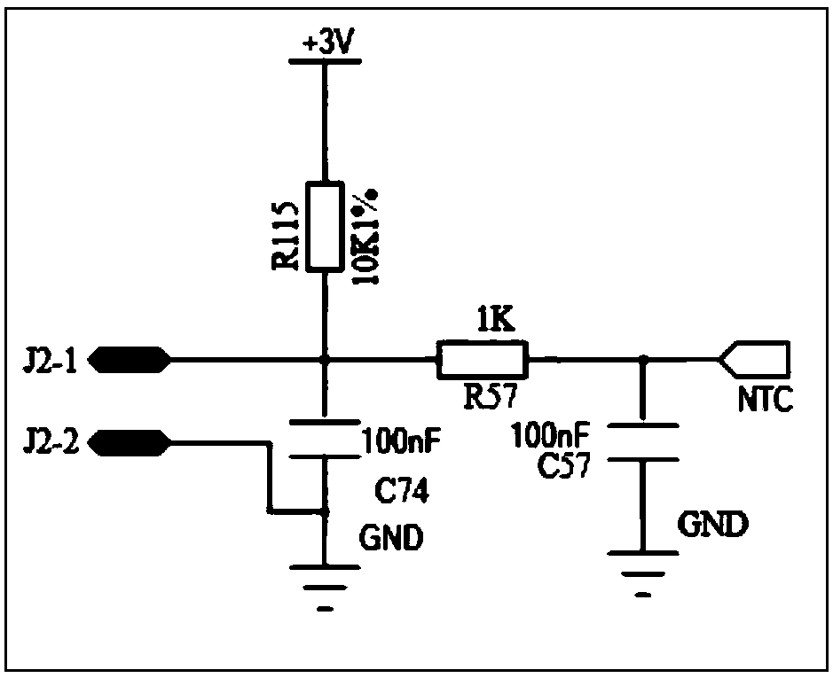 Temperature control circuit of variable frequency heat pump driver