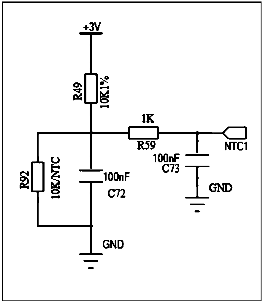 Temperature control circuit of variable frequency heat pump driver