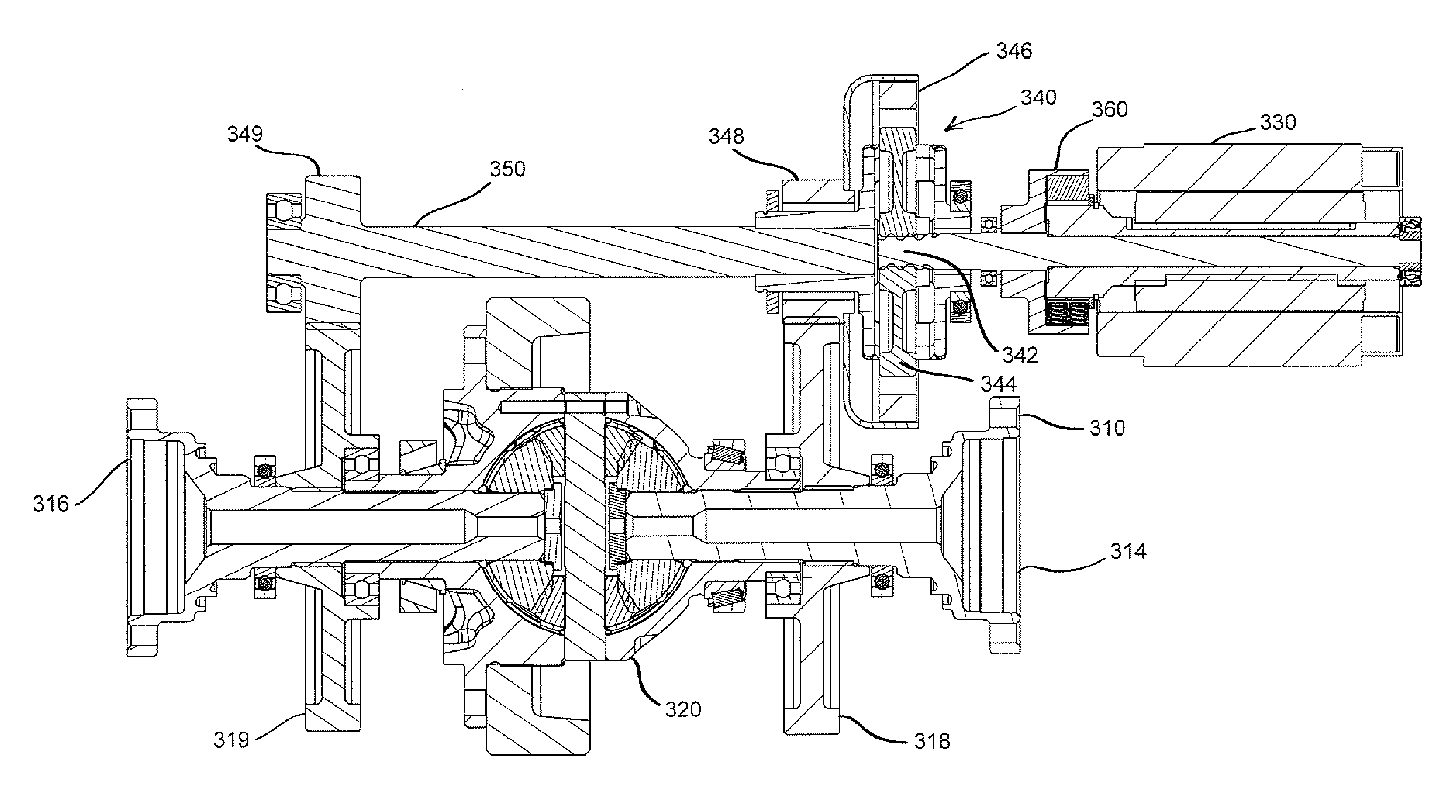 Device for torque vectoring