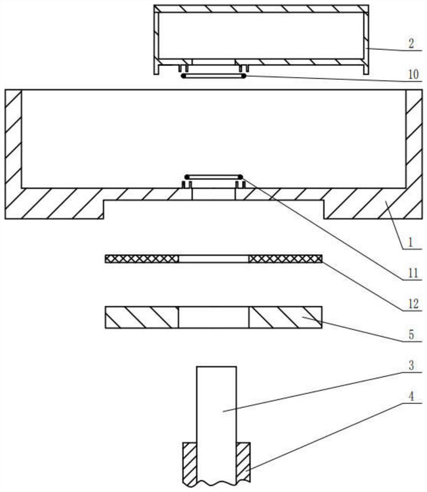 Sealing structure for flow valve of water meter executing mechanism