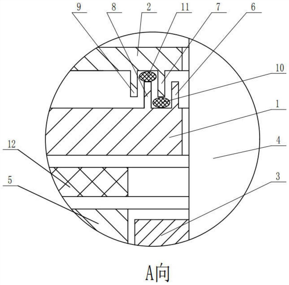 Sealing structure for flow valve of water meter executing mechanism