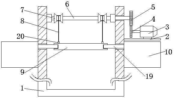 Material lifting device used for buildings