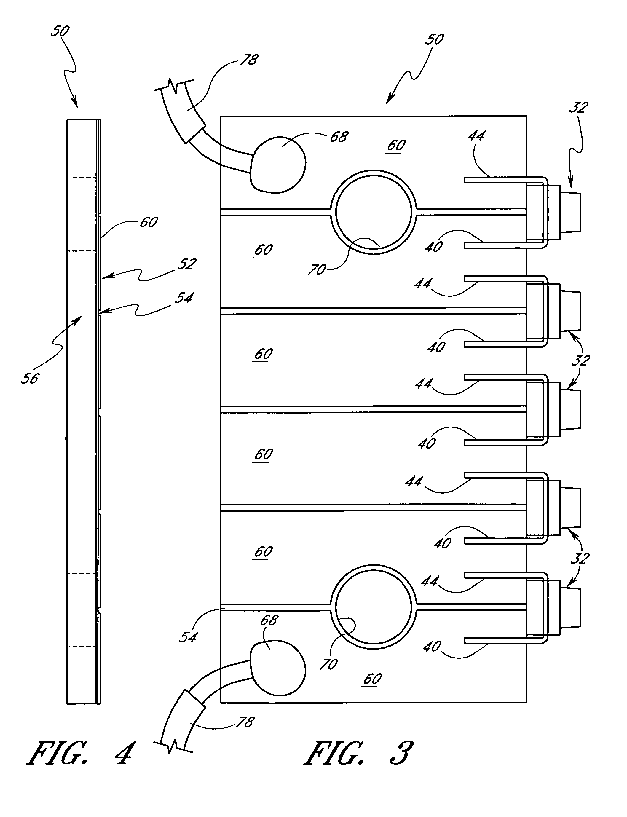 Mounting arrangement for light emitting diodes