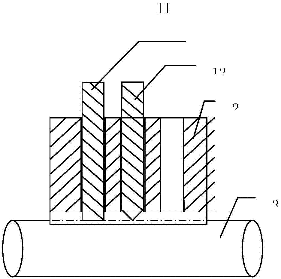 Device for printing serial number marks on cylindrical metal surface and using method thereof